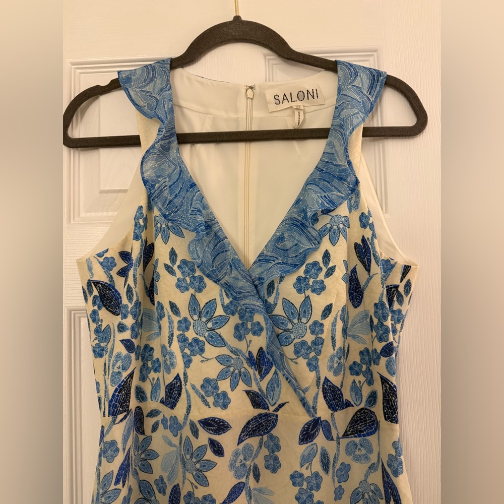 SALONI Amy Silk Ruffle Dress - Picture 7 of 8